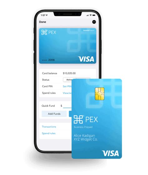 check pex card balance.